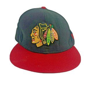 Chicago Blackhawks Hat Mens Size 7 1/8 New Era NHL
